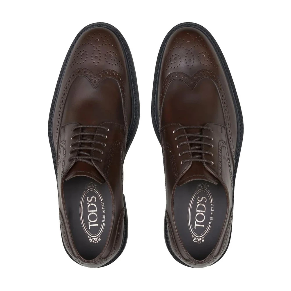 TOD'S Bruine Wingtip Brogue Oxford Schoenen Brown Heren