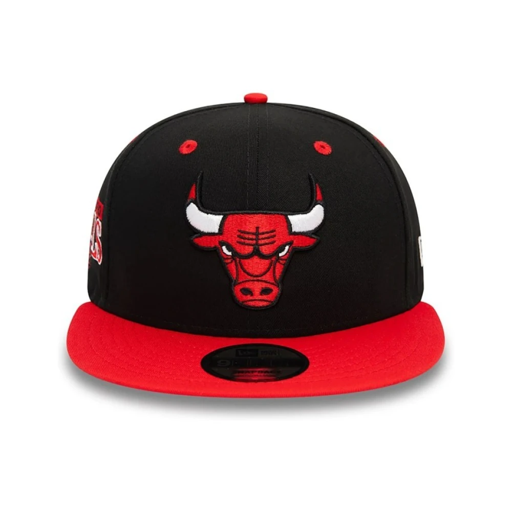 New Era Svart Bulls Lagfärg Keps Black, Herr