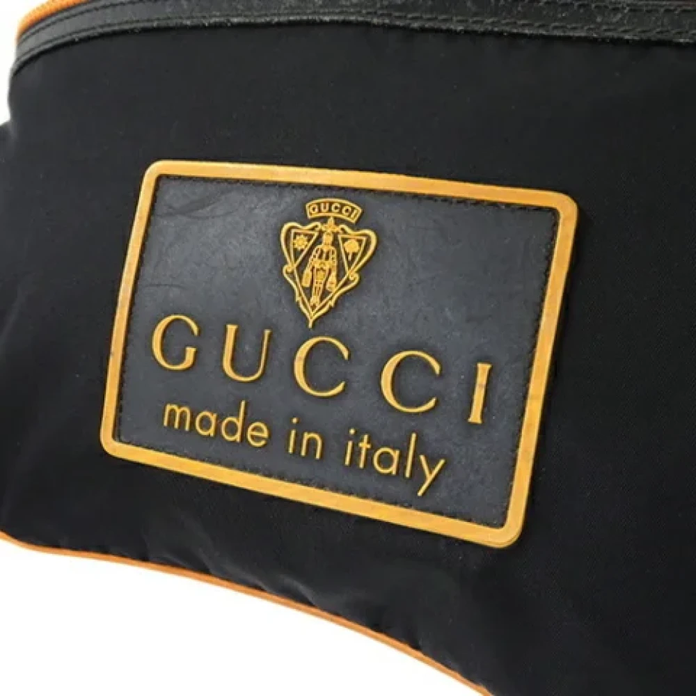 Gucci Vintage Pre-owned Nylon crossbody-bags Black Dames