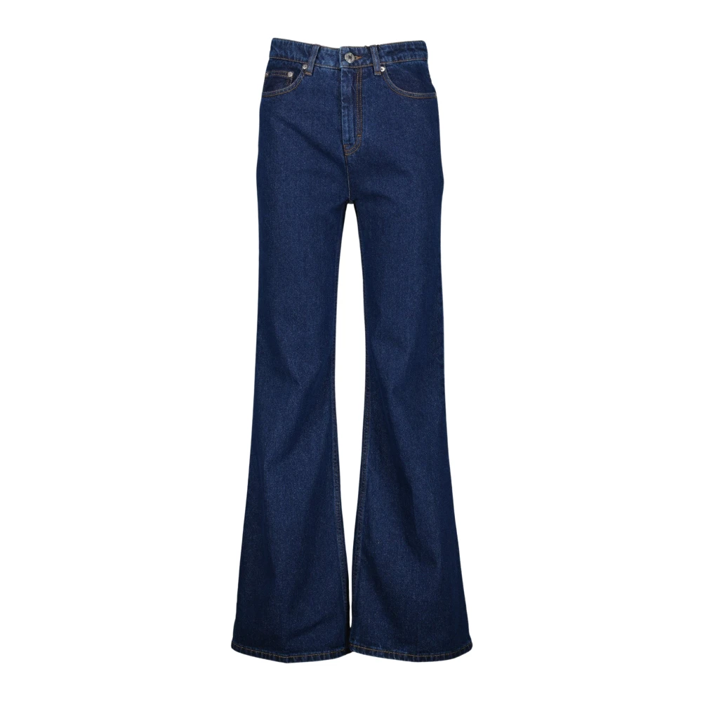 Ami Paris Women's Blue Flare Jeans, W26, Flared Jeans