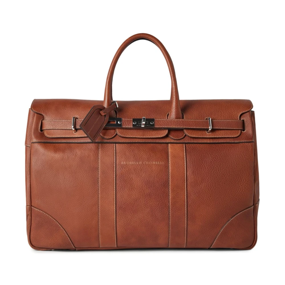 BRUNELLO CUCINELLI Elegante Koffers Collectie Brown Heren
