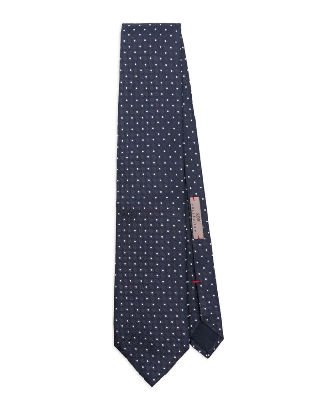 cravate-bleue-a-motif-et-bout-pointu