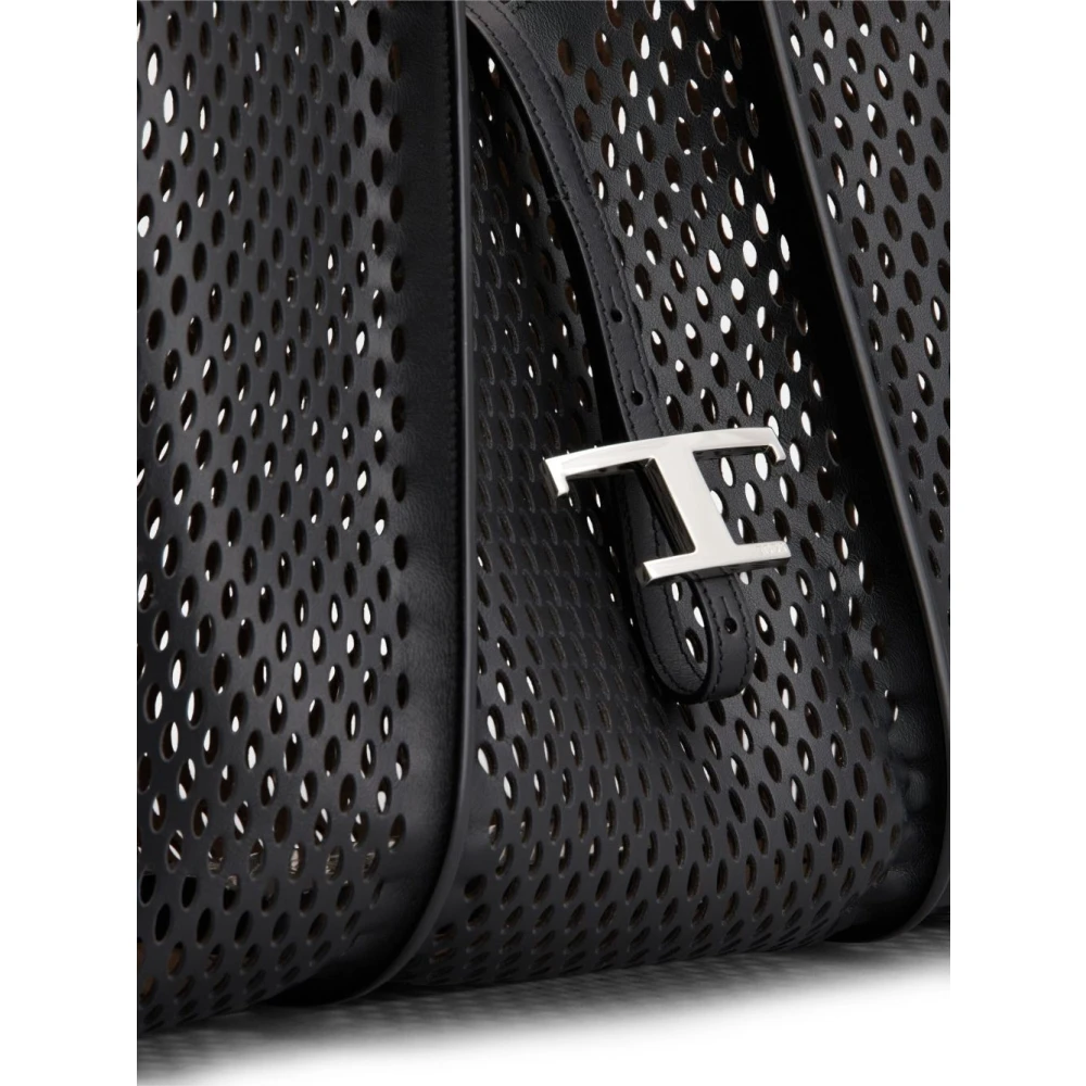 TOD'S Zwarte tassen met verwijderbare zak Black Dames