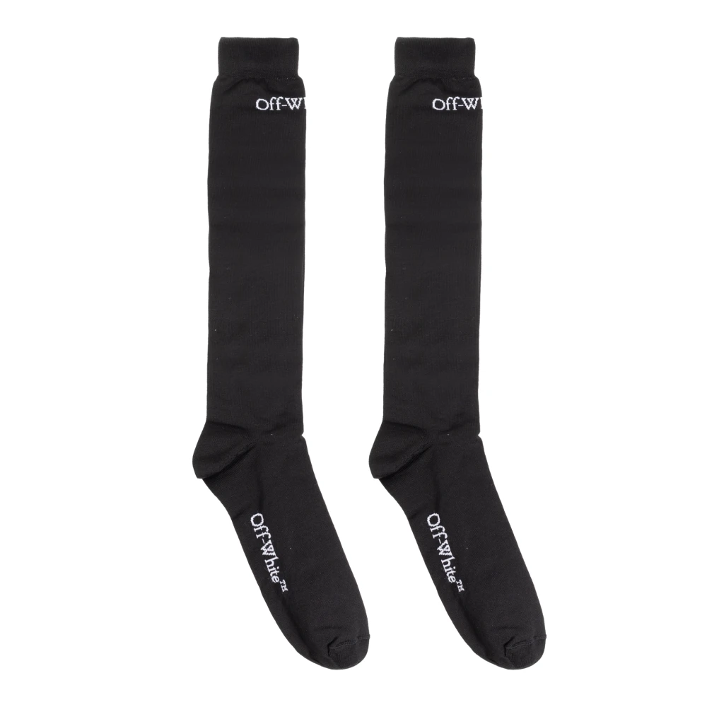 Off White Sokken met logo Black Heren