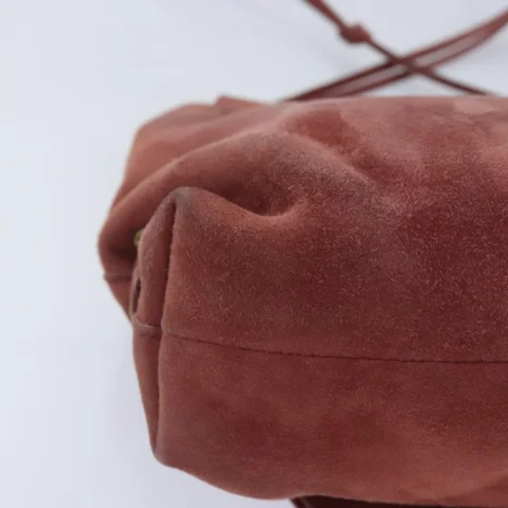 Gucci Vintage Pre-owned Suede gucci-bags Red Dames