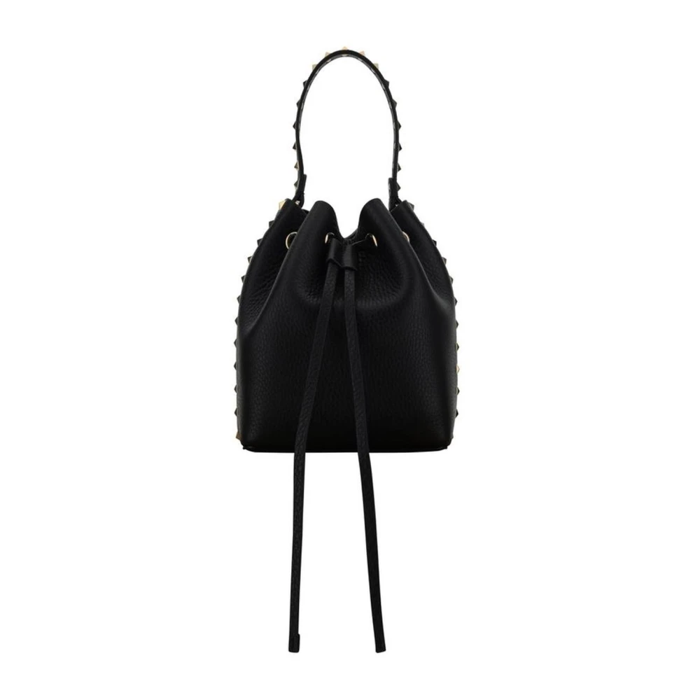 Valentino Garavani Studded Rockstud Hinkväska med Dragsko Black, Dam