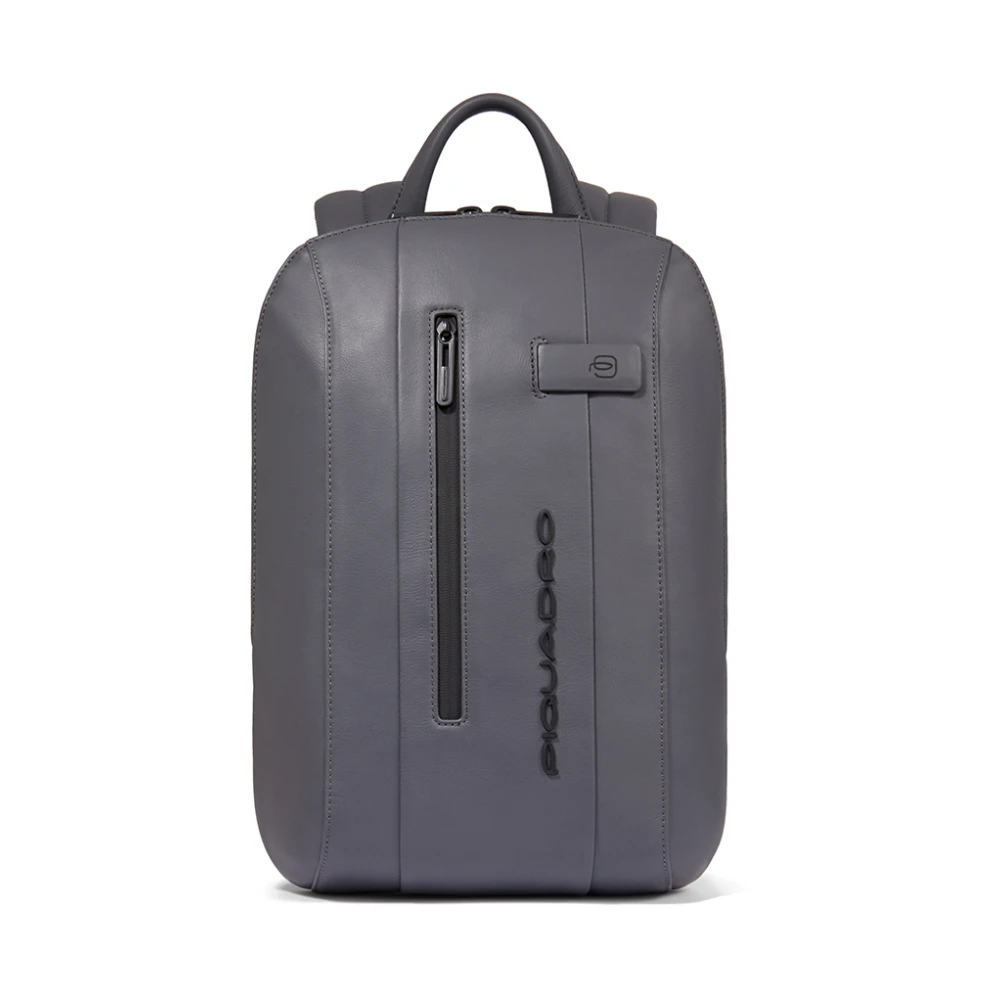 Piquadro Gray Backpacks, Male, One Size, Small Size, Laptop Backpack