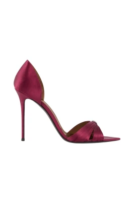 Satin Open-Toe Sandal