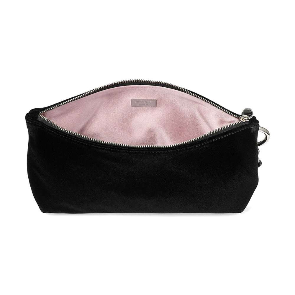 Jimmy Choo Zwart Zilver Callie Clutch Tas Black Dames
