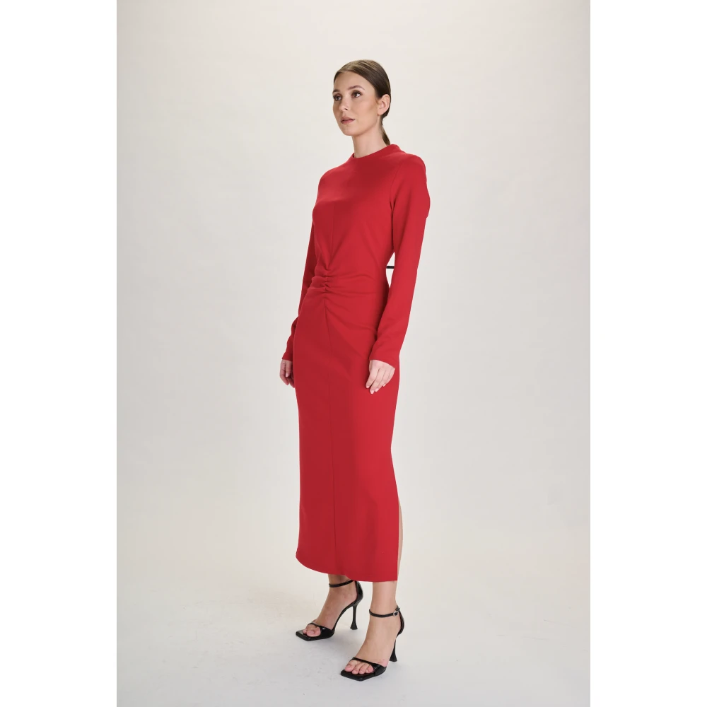 March23 Midi-jurk met bloemenprint Red Dames