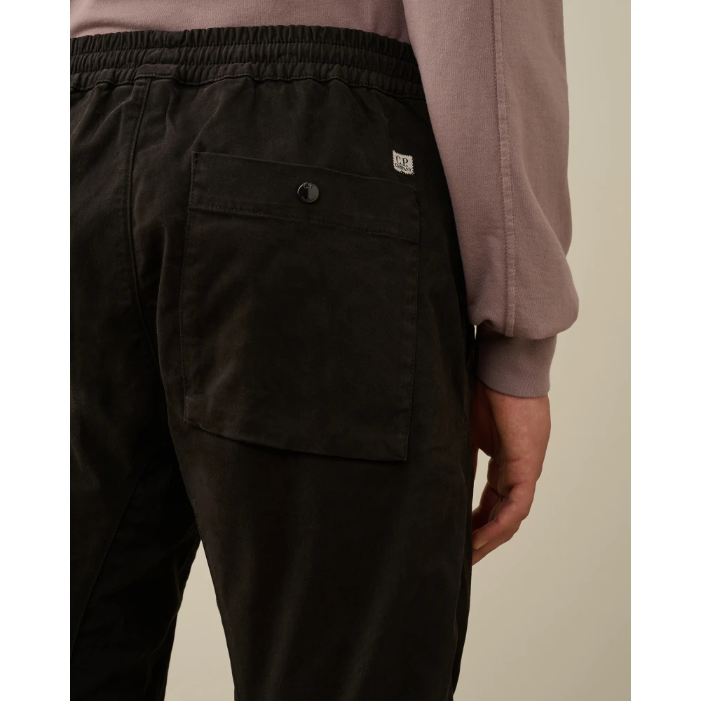 C.P. Company Cargo Broek in Zwart Katoenmix Black Heren