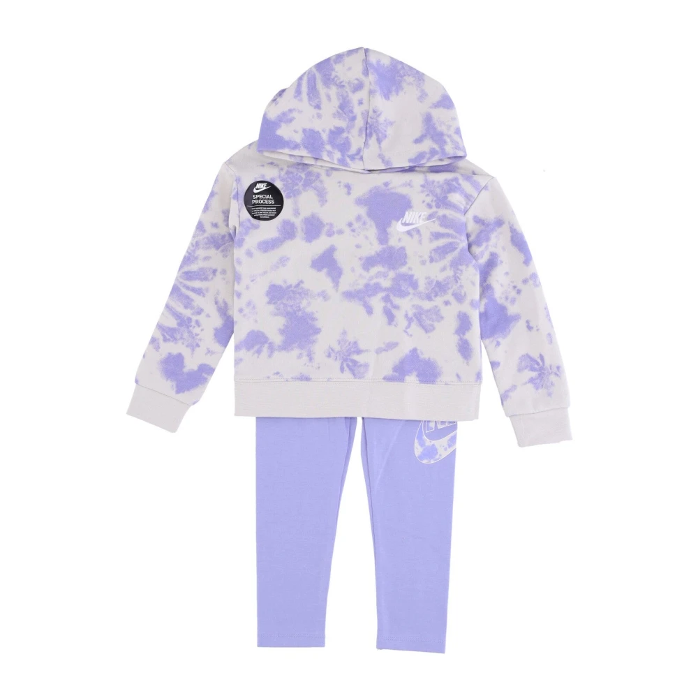 Nike Cloud Wash Tracksuit Hoodie & Legging Purple, Flicka