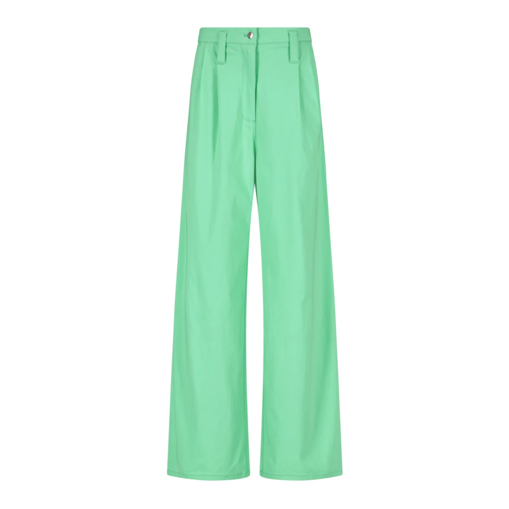 Rotate Birger Christensen Fluo Groene Stretch Viscosemix Broek Green Dames