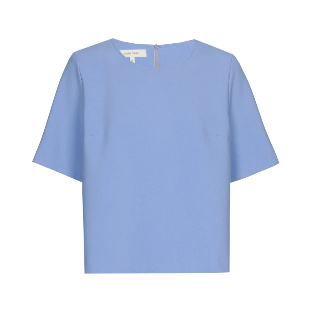 Marie Méro Lavendelblauwe Elegante Blouse Tuniek Blue Dames