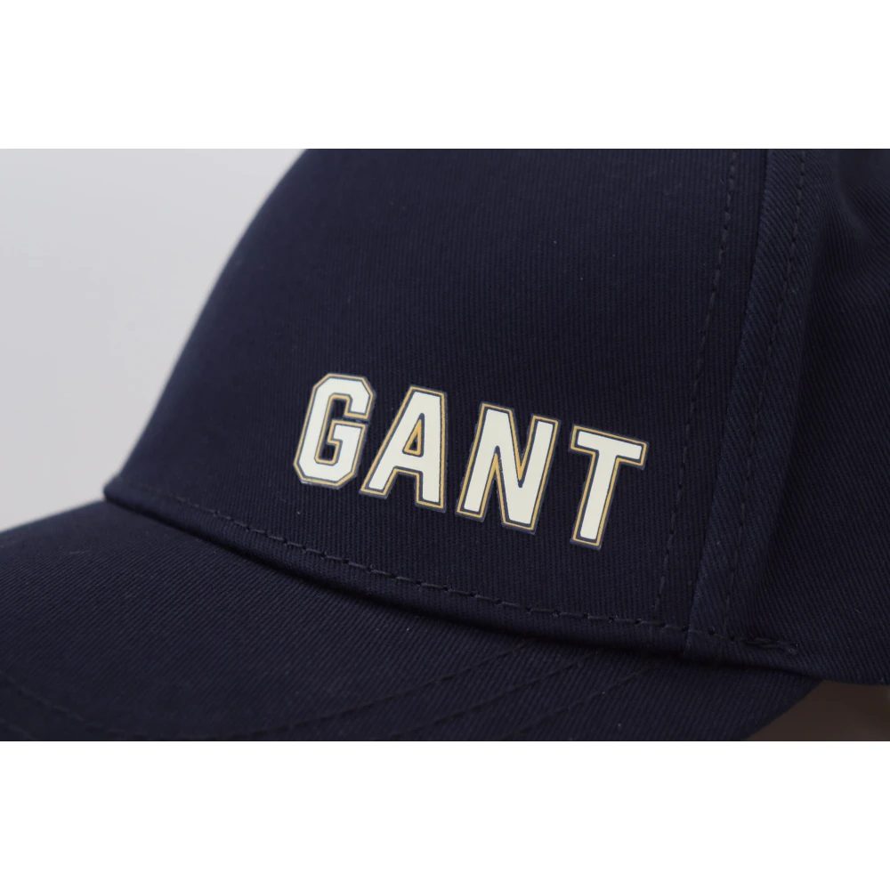 Gant Stijlvolle Blauwe Katoenen Baseballpet Blue Heren