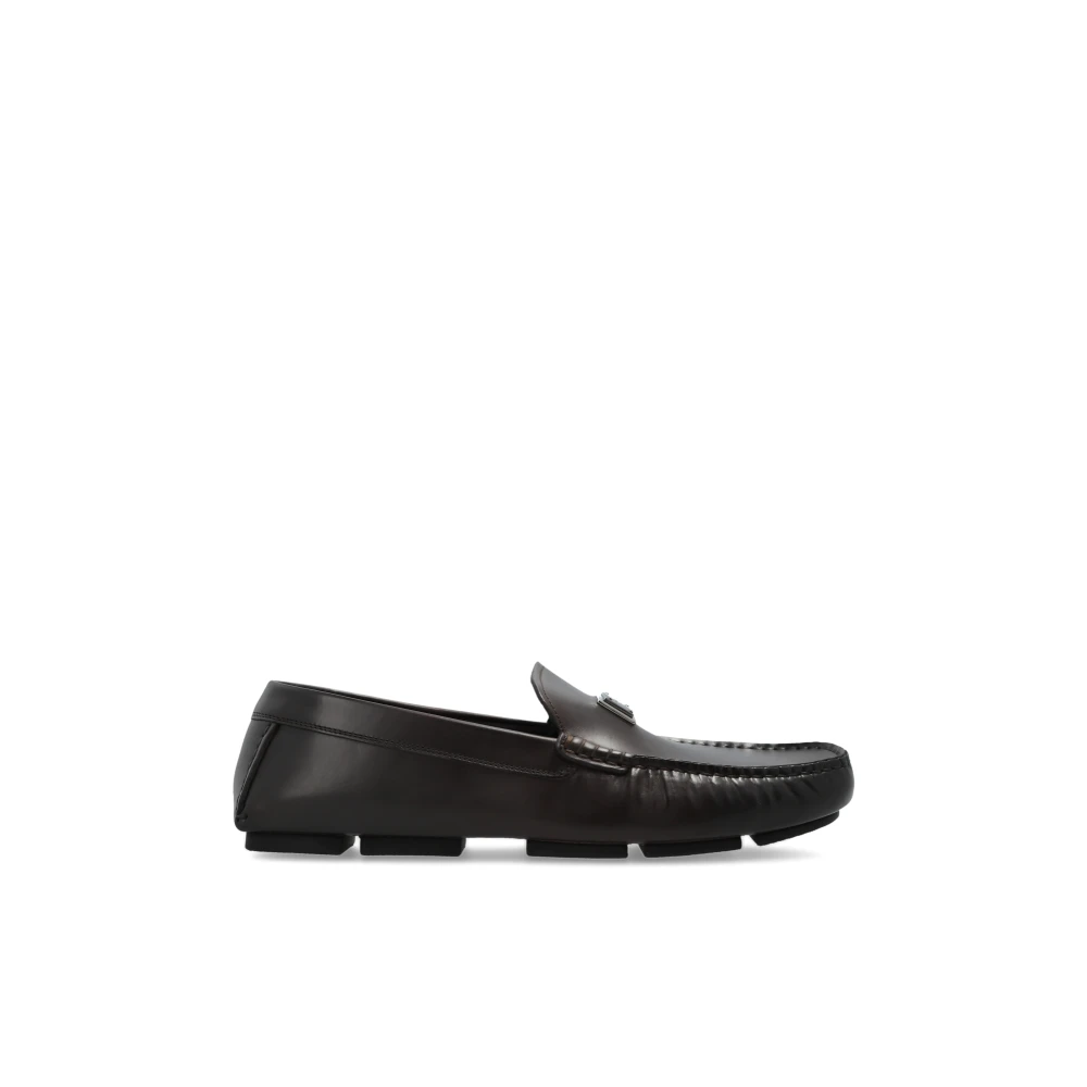Dolce & Gabbana Men's Brown Driver Calfskin Loafers - Loafers - 7 Uk - Shoes