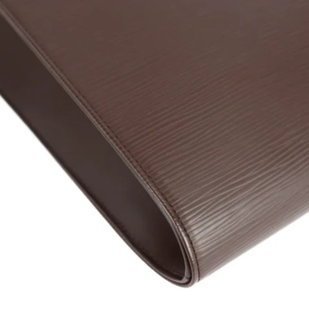Louis Vuitton Vintage Tweedehands Bruin Leer Louis Vuitton Saint Tropez Brown Dames