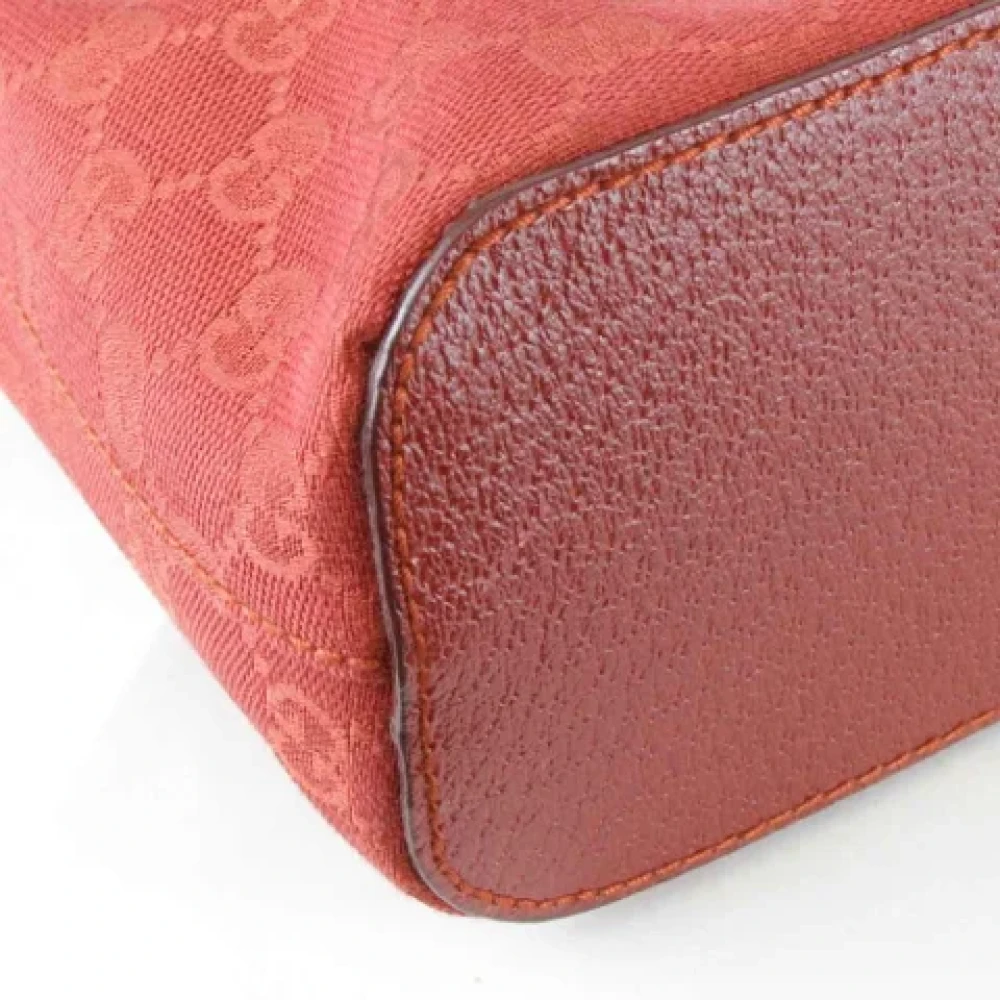Gucci Vintage Pre-owned Canvas gucci-bags Red Dames