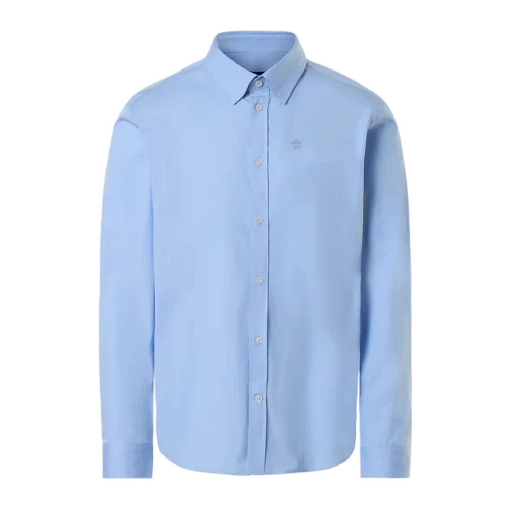 North Sails Lange Mouw Shirt Blue Heren