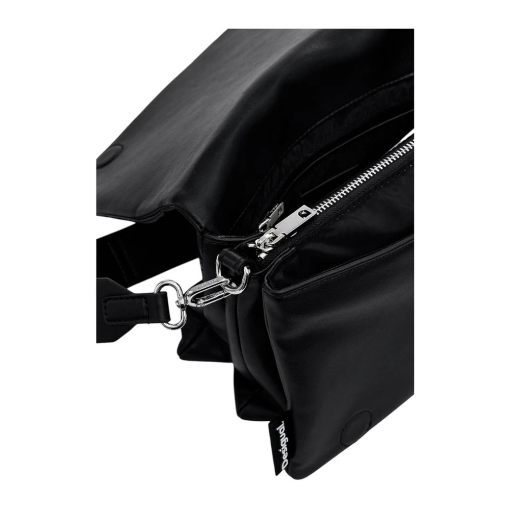 Desigual Minimalistische Polyurethaan Handtas Dames Collectie Black Dames