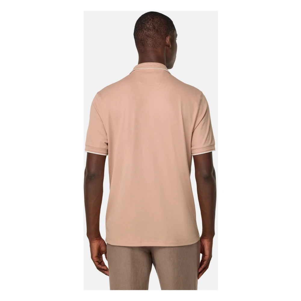 Boggi Milano Hoogwaardig Piqué Polo Shirt Red Heren