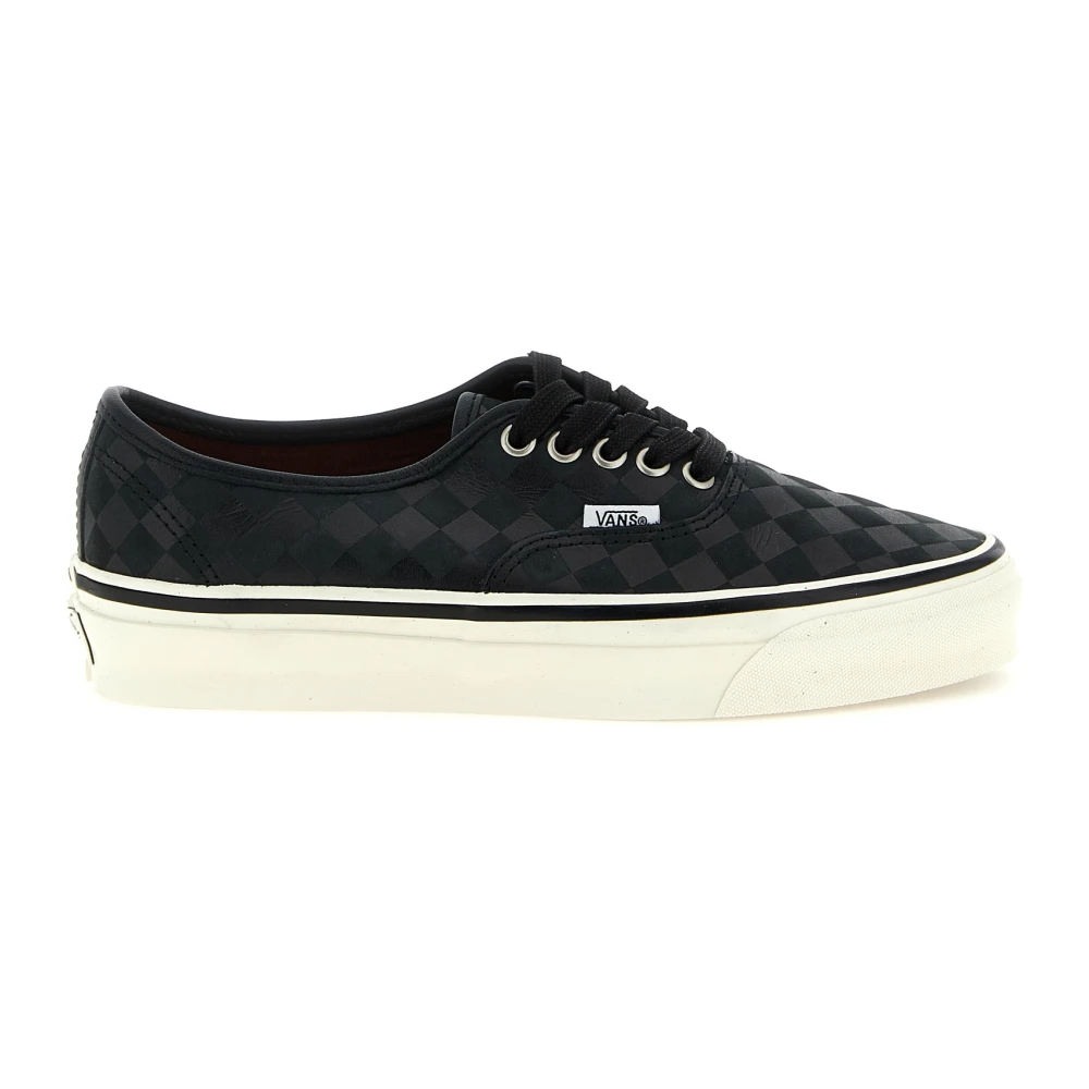 Vans Authentic Premium Checkerboard Heren Schoenen Zwart