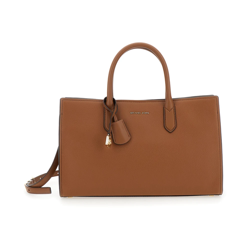 Michael Kors Bruine Tassen MD EW Satchel Brown Dames
