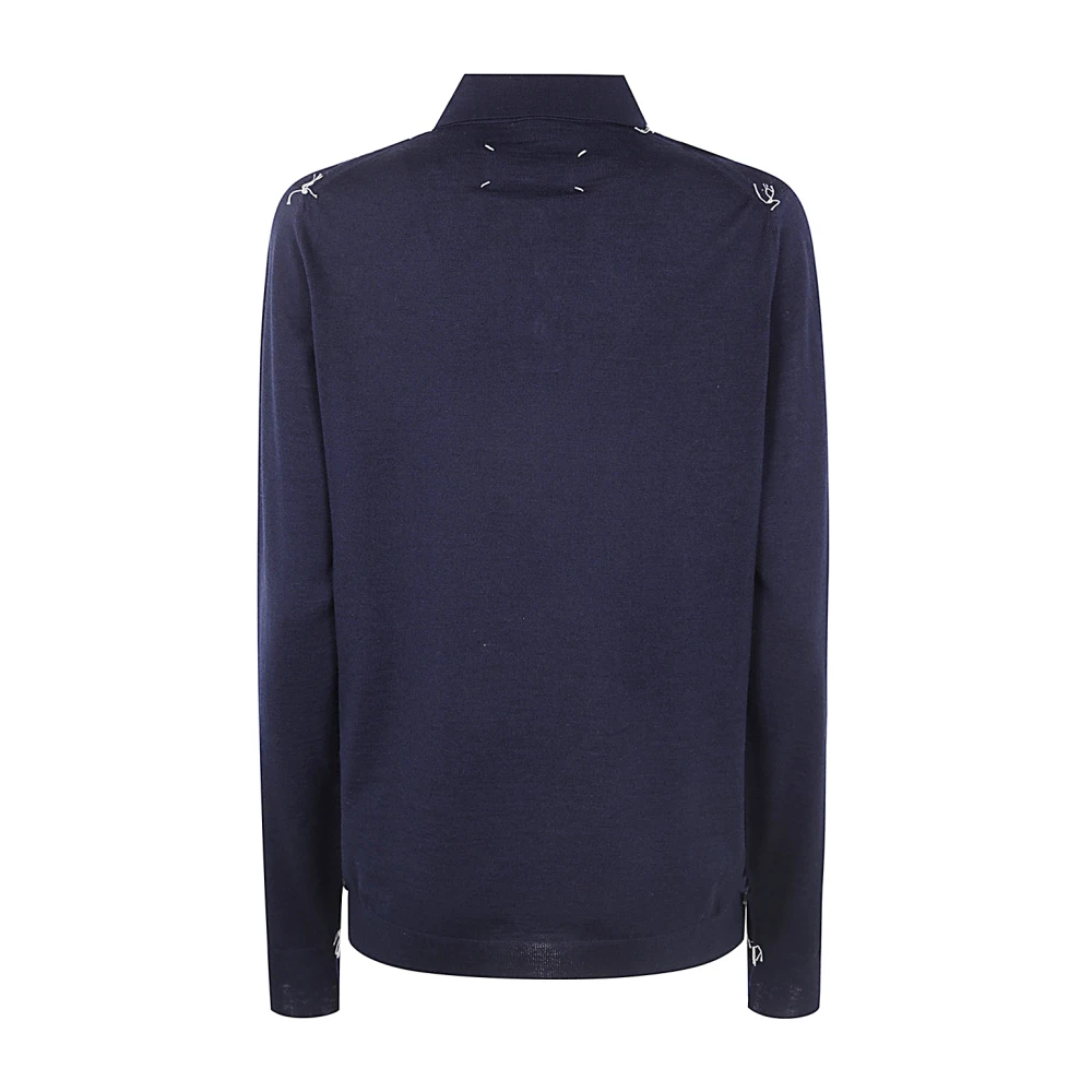 Maison Margiela Klassieke Polo Shirt voor Mannen Blue Dames