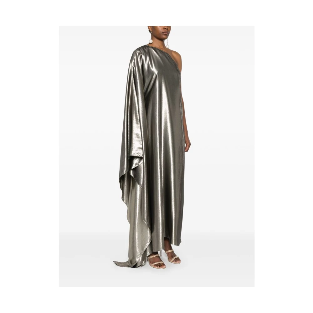 Taller Marmo Gouden Zijden One-Shoulder Jurk Yellow Dames