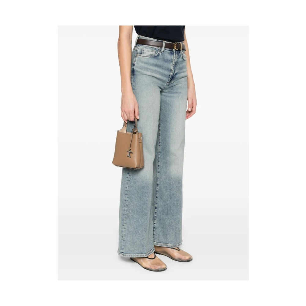 TOD'S Taupe Schoudertas met Handvat Brown Dames