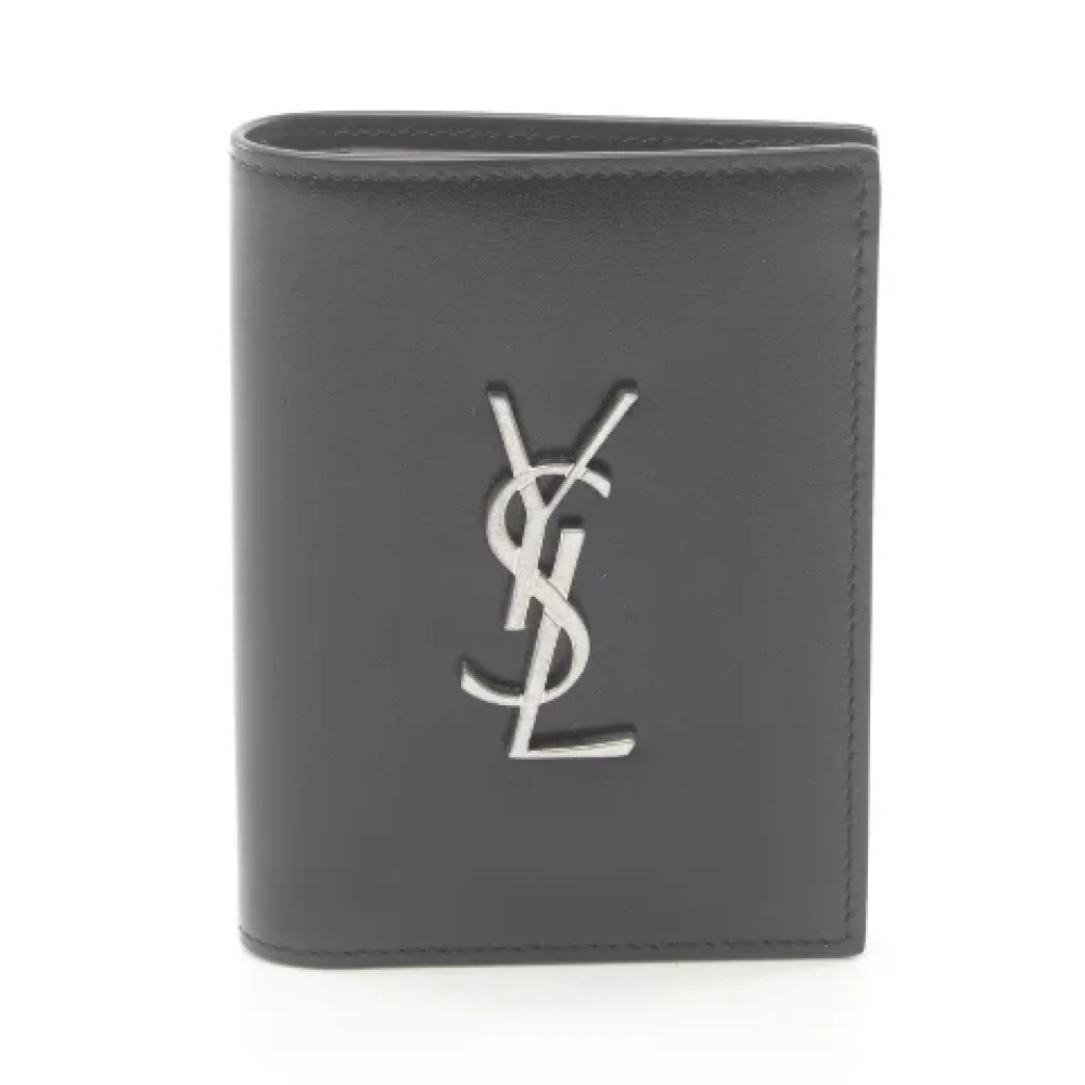 Yves Saint Laurent Vintage Pre-owned Leather wallets Black Heren