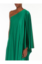 robe-midi-vert-a-une-epaule-avec-detail-cape