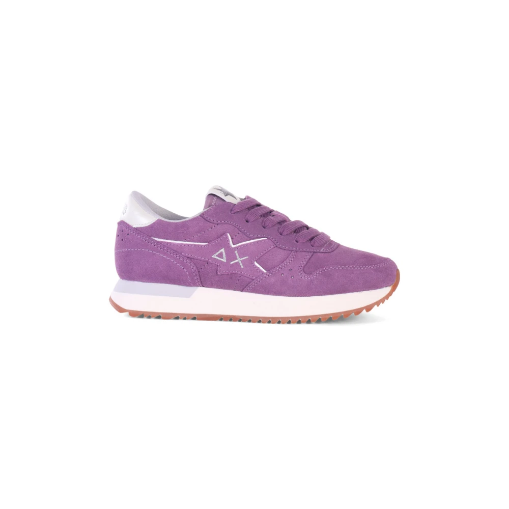 Sun68 Stargirl Suede Leren Sneakers Purple Dames