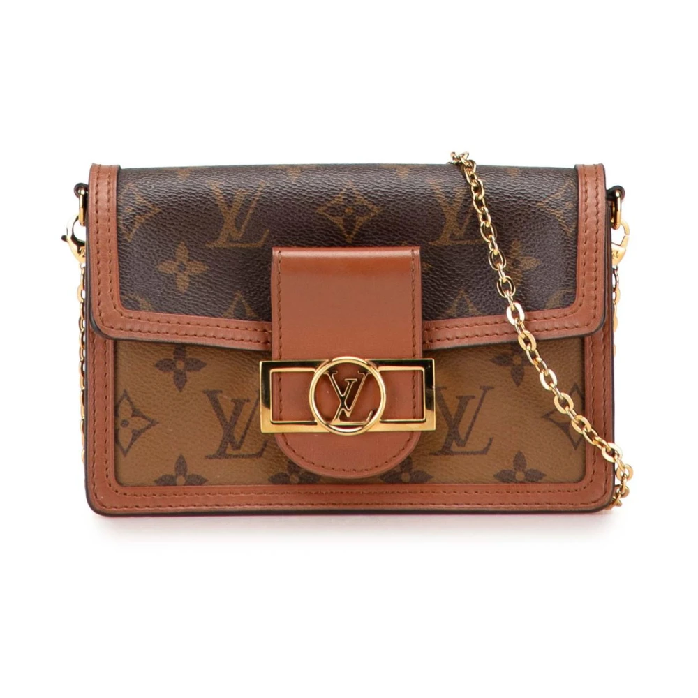 Louis Vuitton Vintage Women's Brown Pre-Owned Chain Wallet