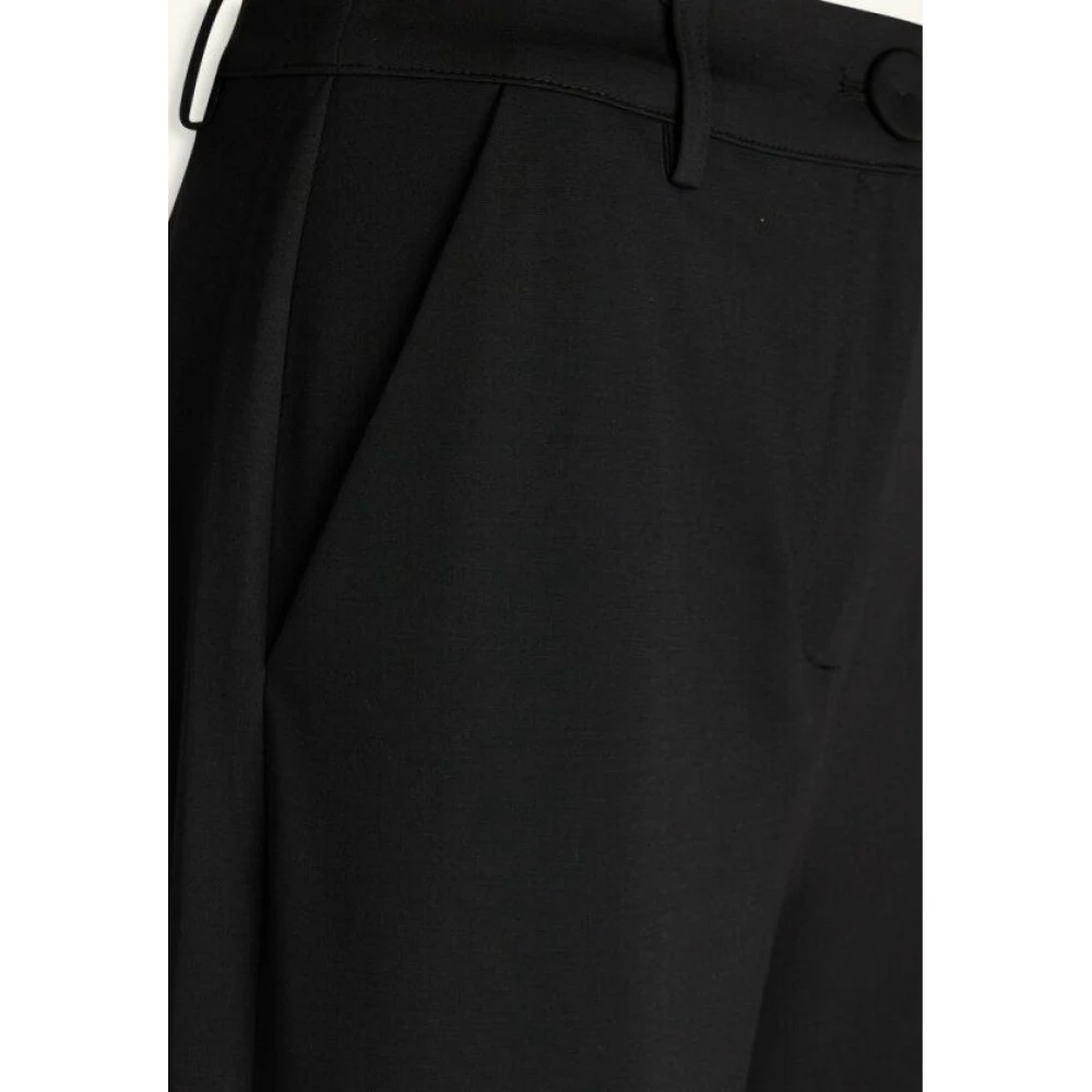 Love & Divine Klassieke zwarte broek met hoge taille Black Dames
