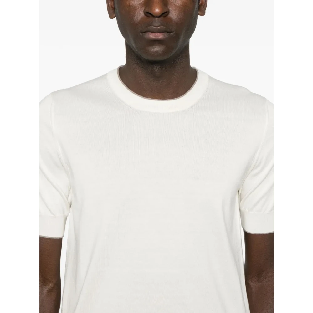 BRUNELLO CUCINELLI Crew Neck T-Shirt White Heren