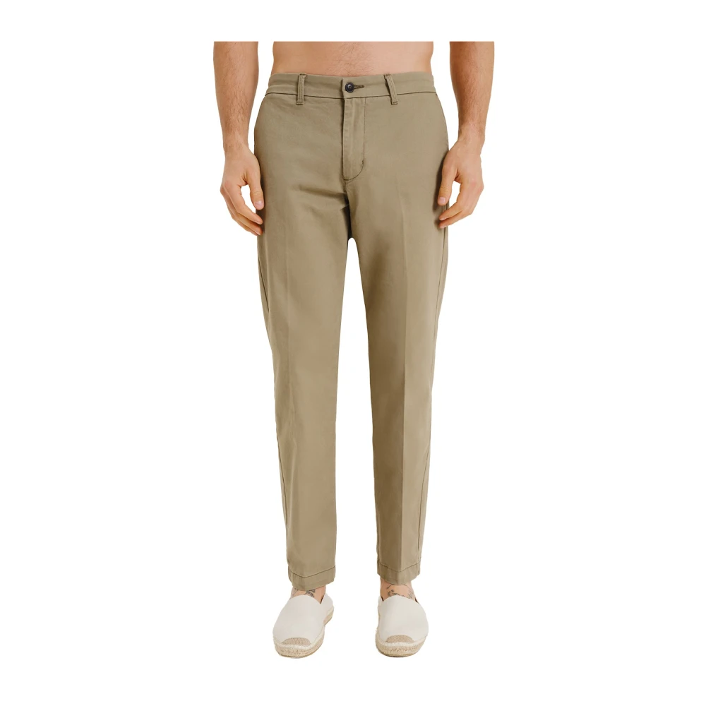 Peninsula Stretch katoenen gabardine chino's Green Heren