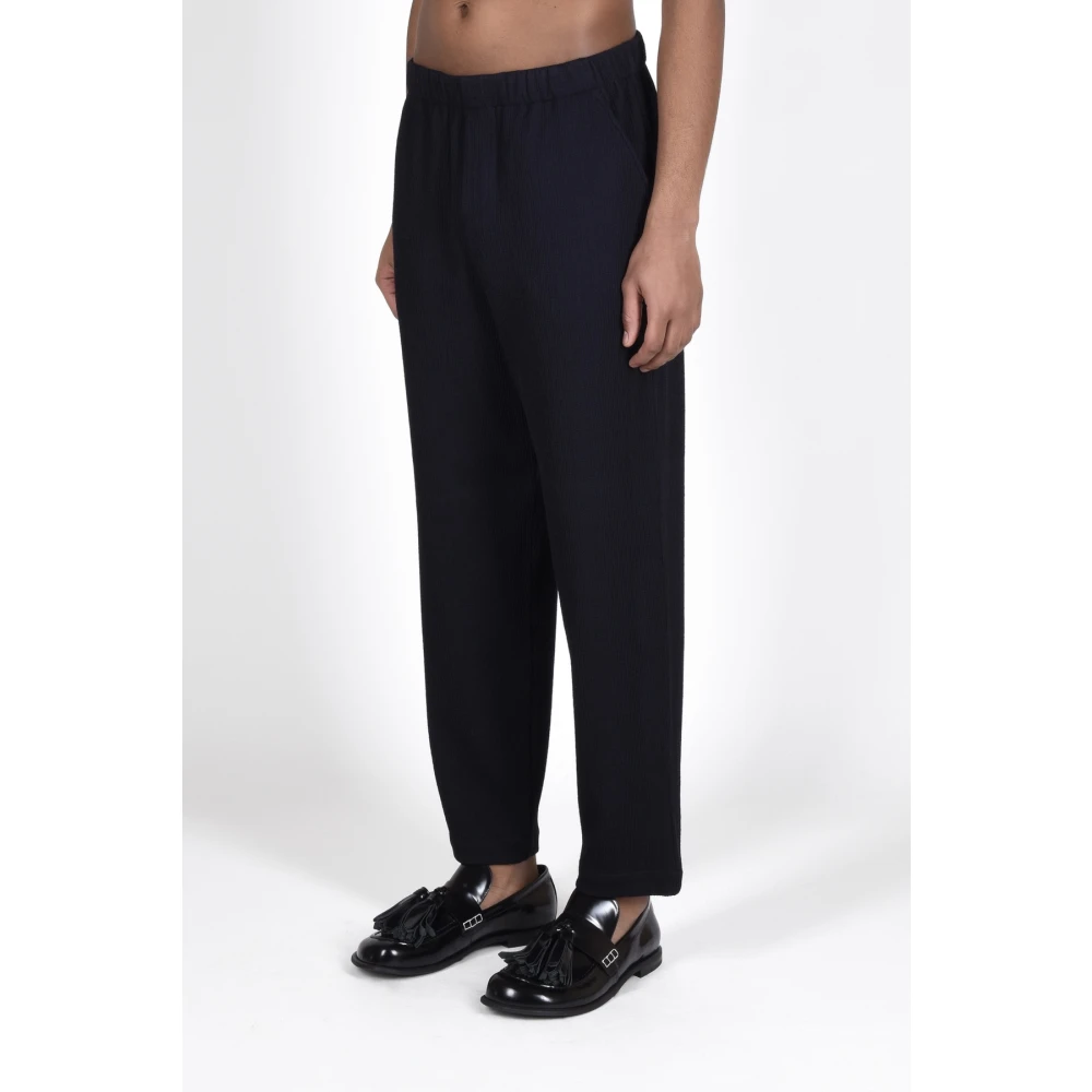 Barena Venezia Elegant Wool Blend Trousers Blue Heren