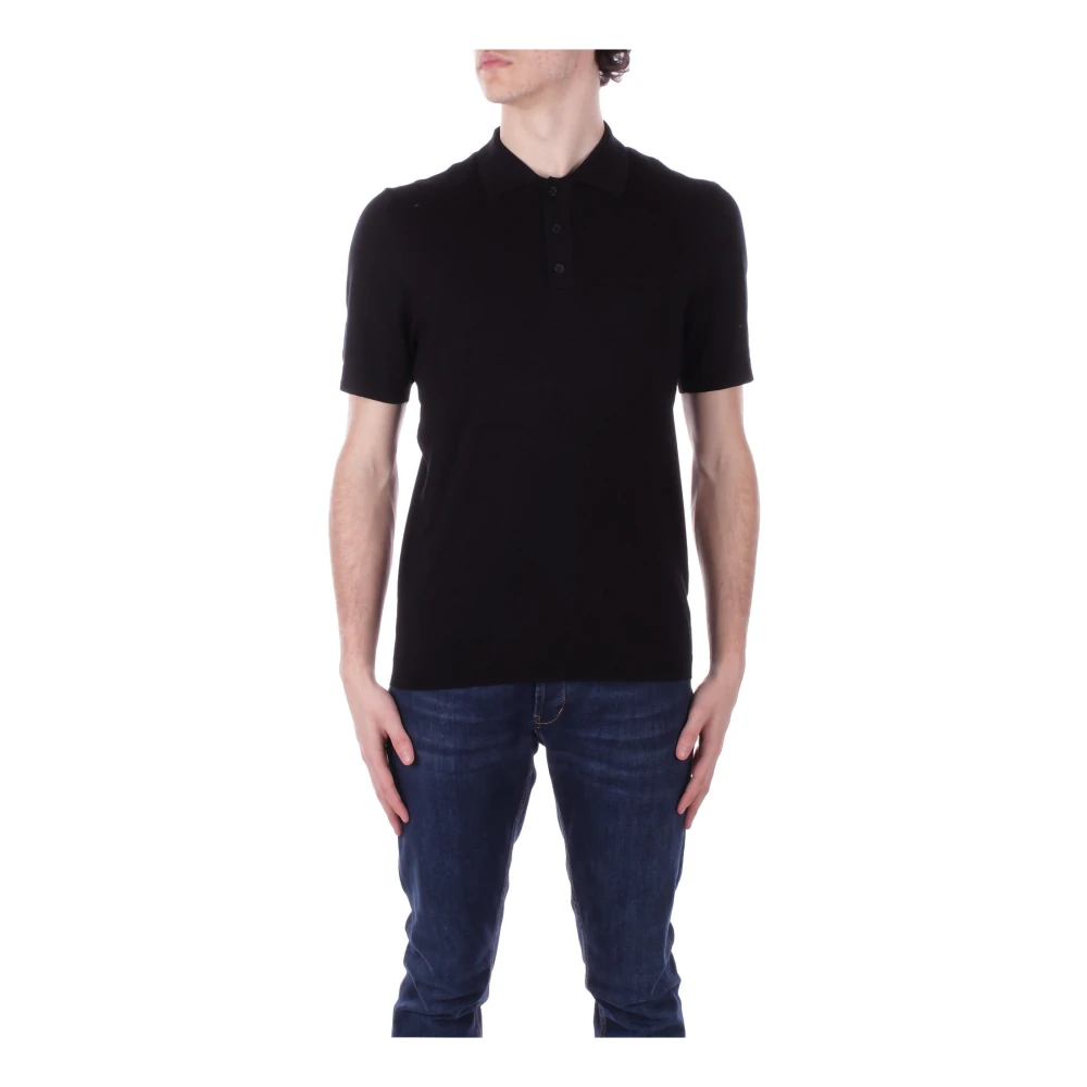Only & Sons Men's Black Polo Shirts, M, Polo T-Shirts And Polos