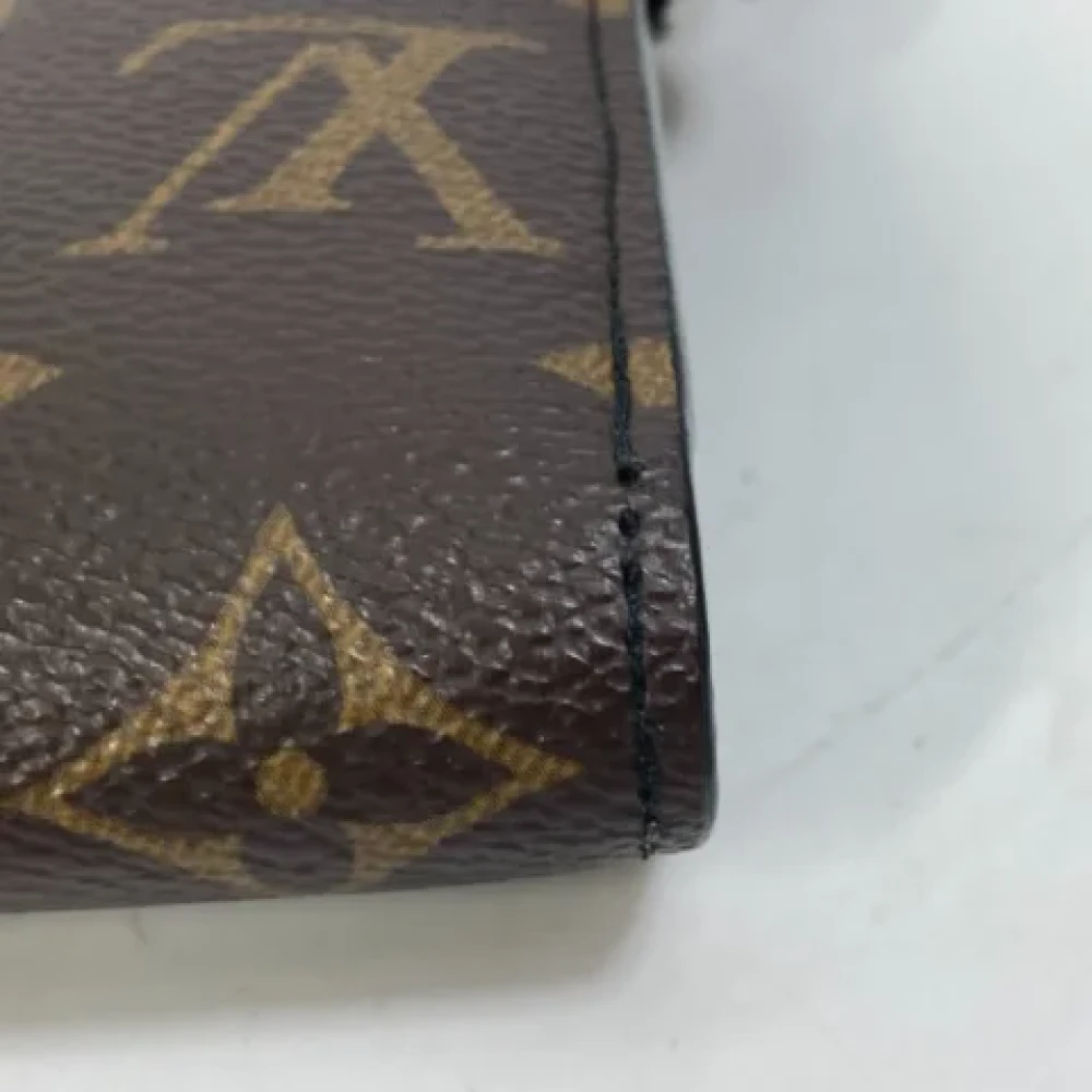 Louis Vuitton Vintage Pre-owned Cotton wallets Brown Dames