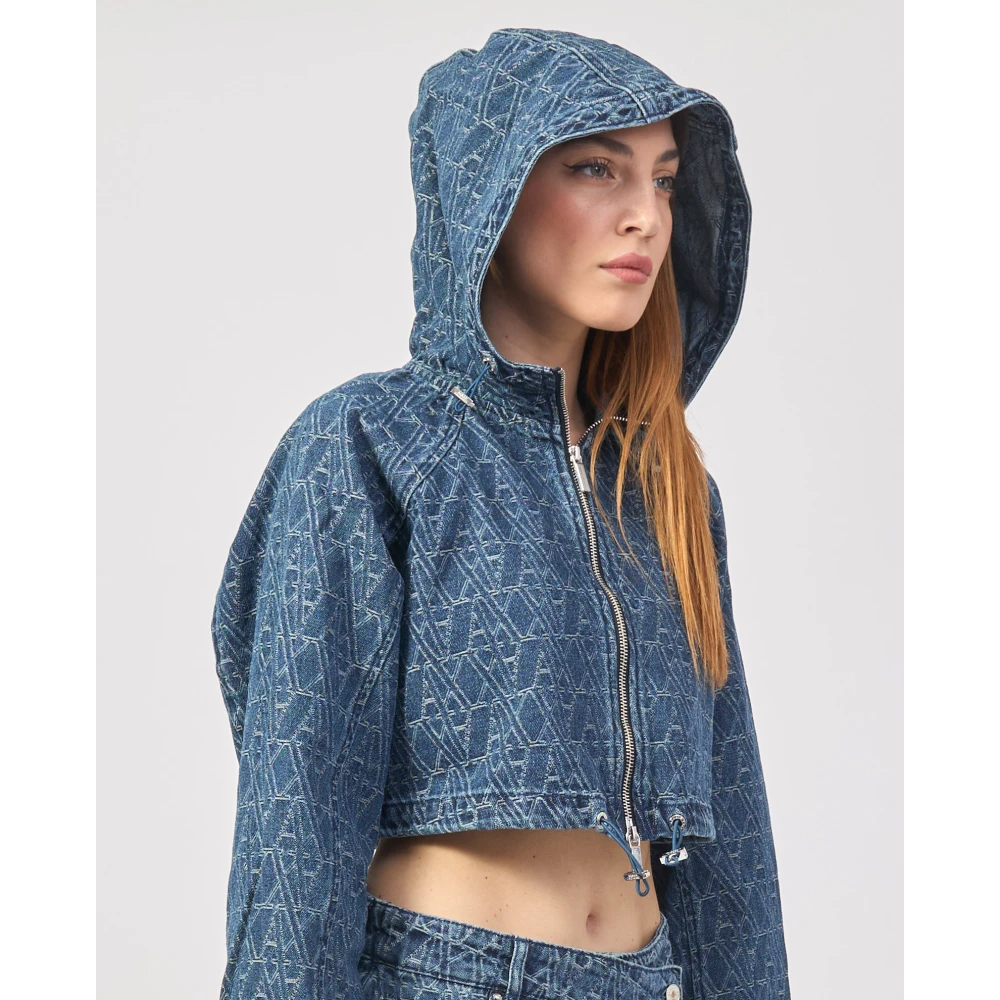 Armani Exchange Denim Jassen Collectie Blue Dames