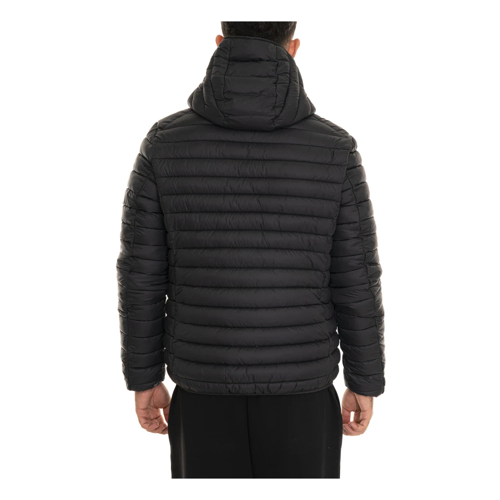 Save The Duck Gewatteerde Hooded Donald Jack Black Heren
