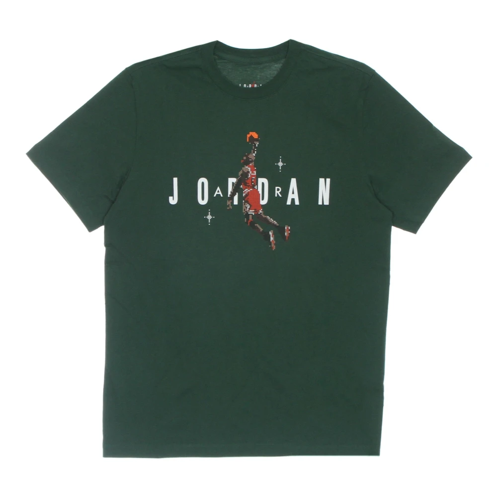Jordan Vakantie Tee Heren T-shirt Groen Wit Green Heren