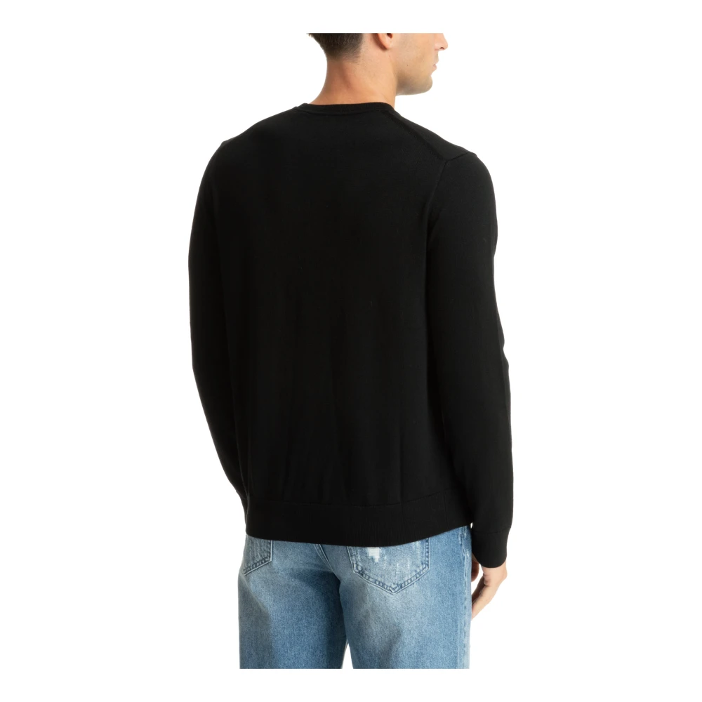 Michael Kors Simpele trui met logo borduursels Black Heren