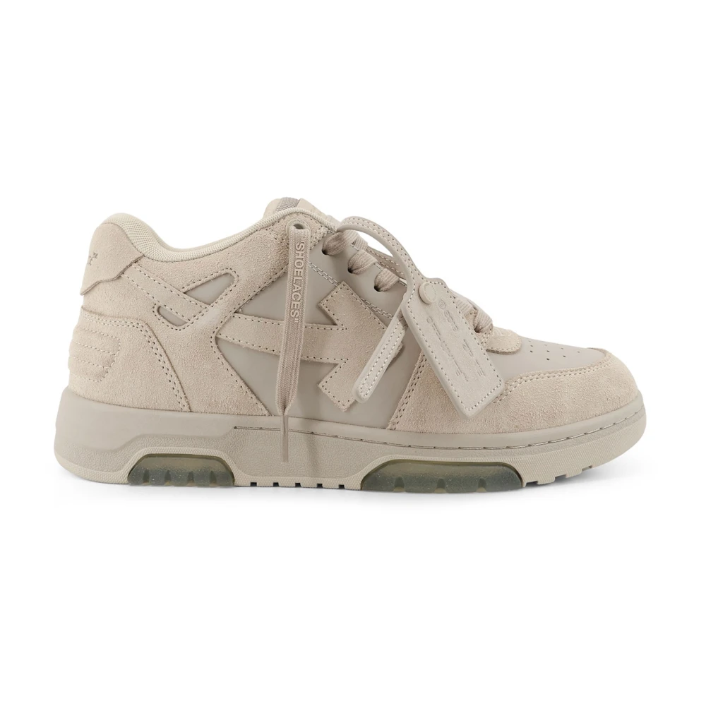 Off White Men's Beige Sneakers, 11 Uk, Out Of Office Trainers