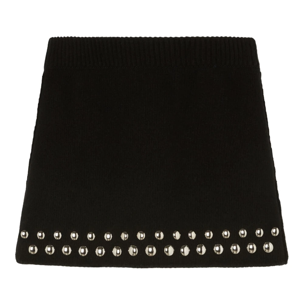 Alanui Zwarte Love and Studs Mini Rok Black Dames