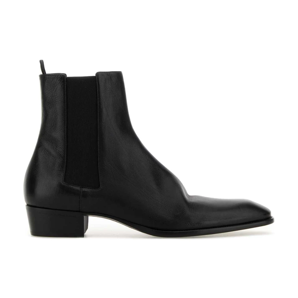 Saint Laurent Black Stanton Chelsea Boot - Male - Cowboy & Biker Boots - 6 Uk - Shoes