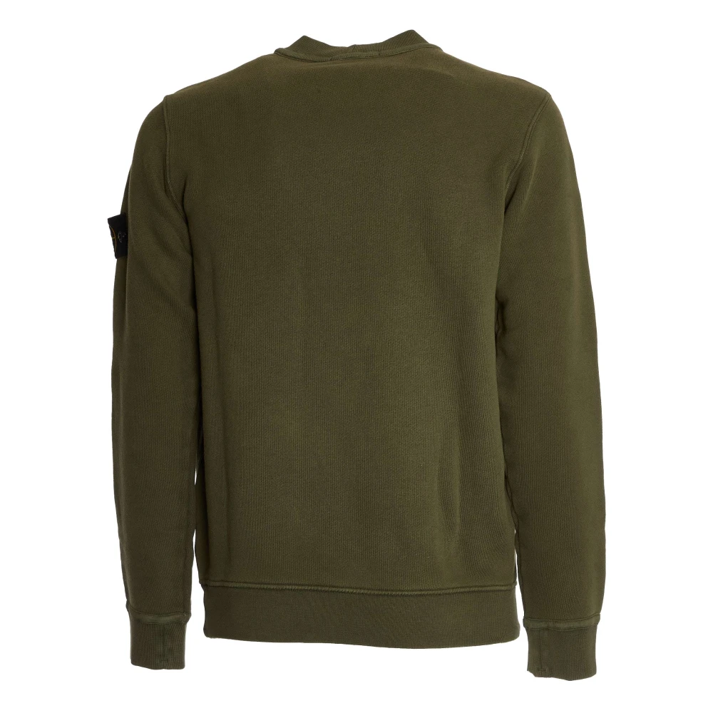 Stone Island Elegant Crew Neck Sweatshirt Verde Green Heren