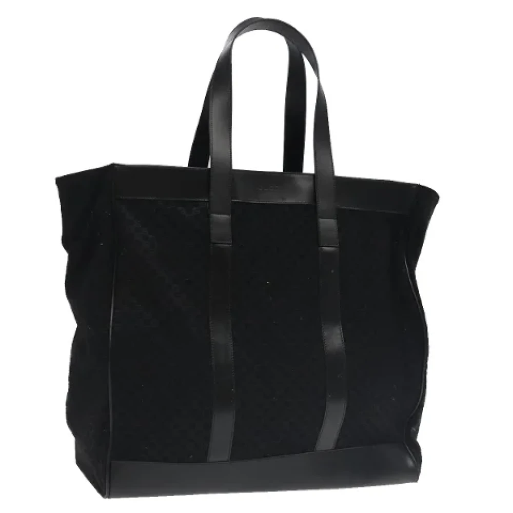Gucci Vintage Pre-owned Canvas totes Black Dames