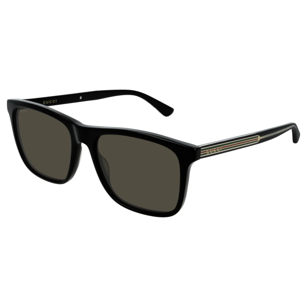 Gucci Black Sunglasses, Male, 57 Mm, Square Sunglasses